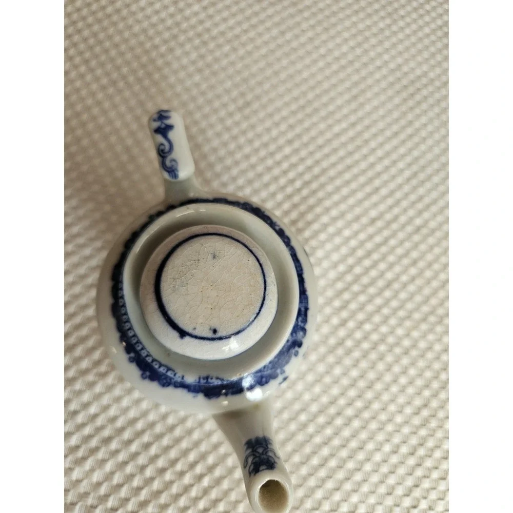 Vintage Blue Willow Miniature Toy Teapot Occupied Japan Child Tea Set Piece